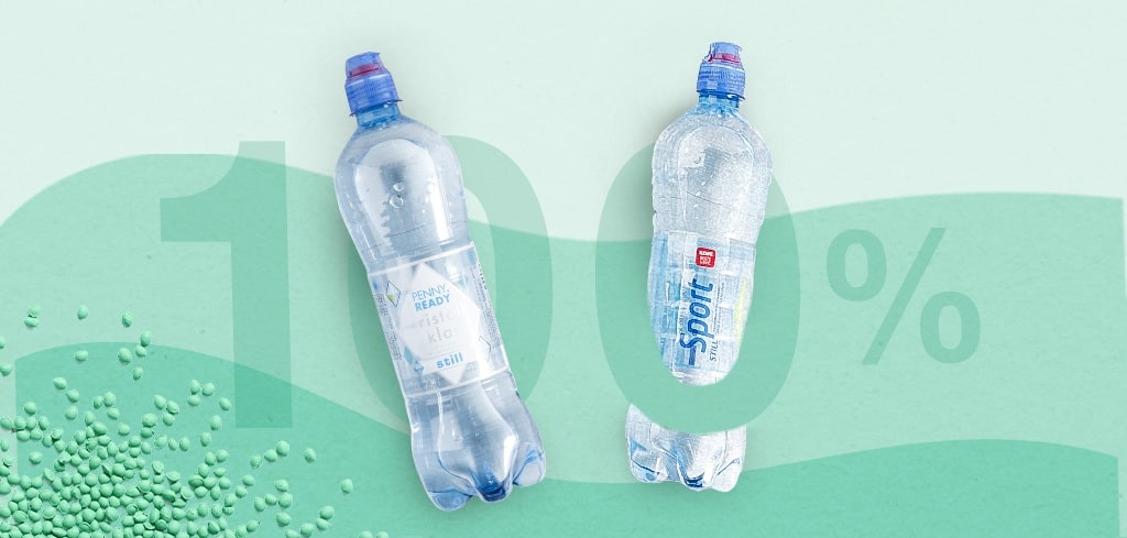 Recyklat-Flaschen