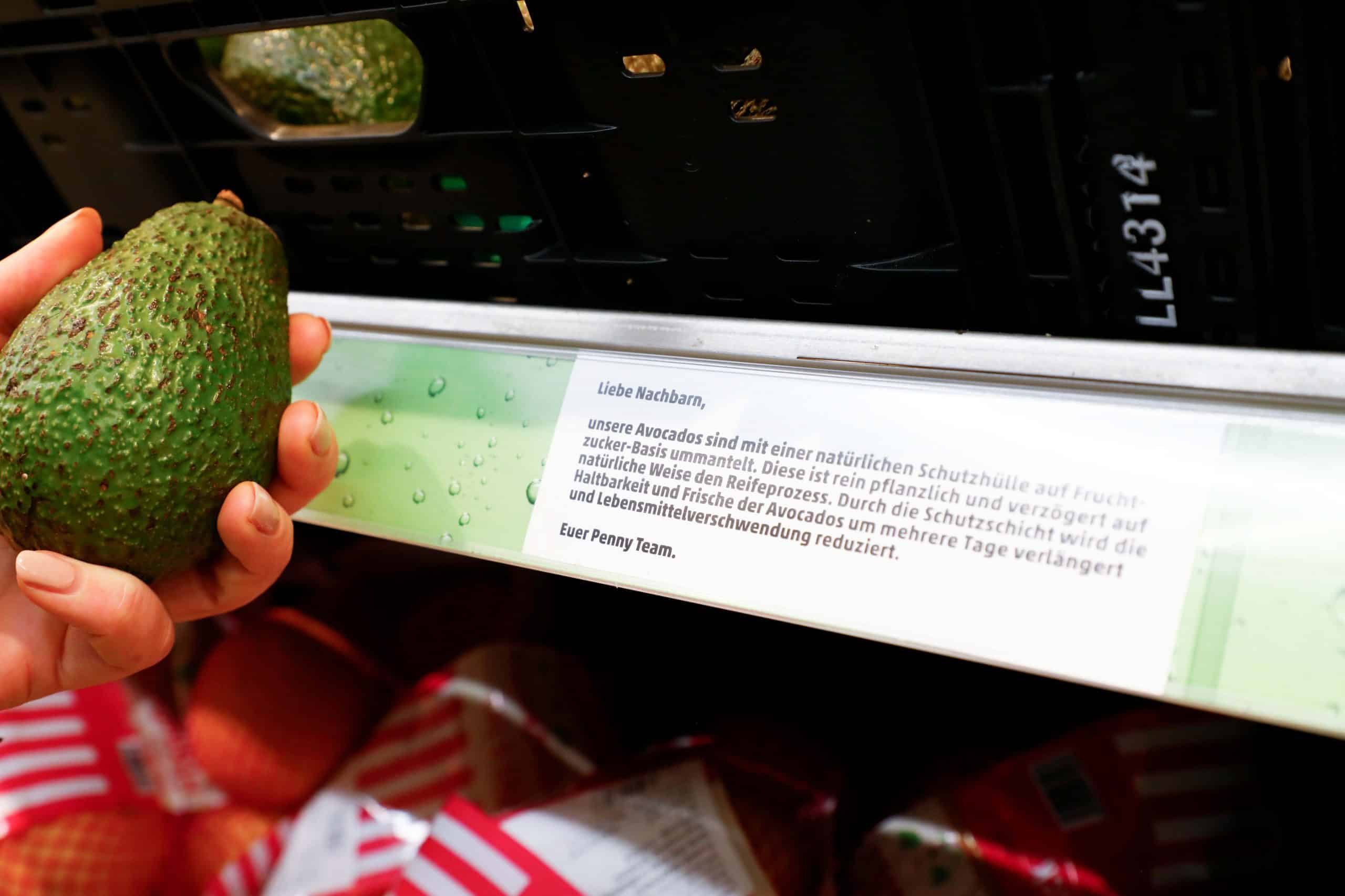 Avocado Coating Prozess bei PENNY am Regal erklärt