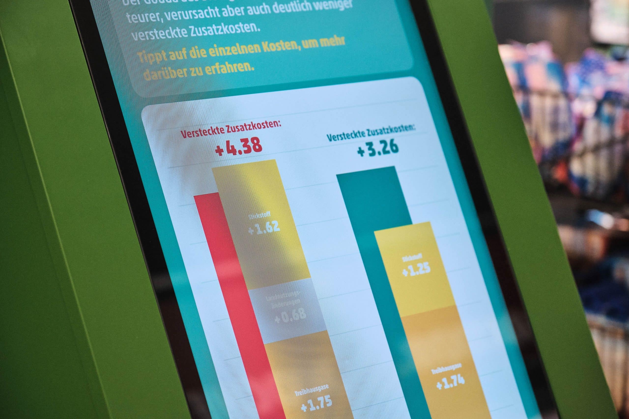 Automat zeigt Versteckte Zusatzkosten an