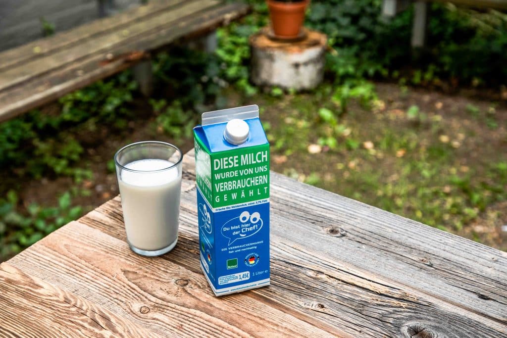 Verbrauchermilch-Packung