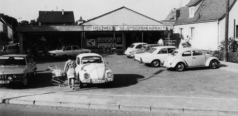 REWE supermarket in the 50s