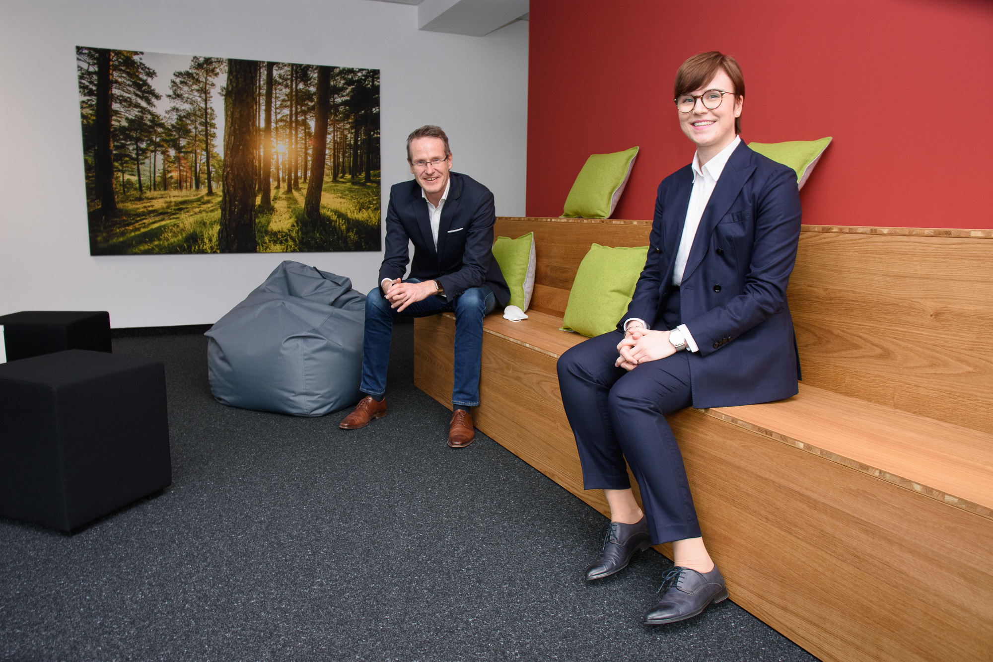 (v.r.) Melanie Asghar und Klaus Wirbel