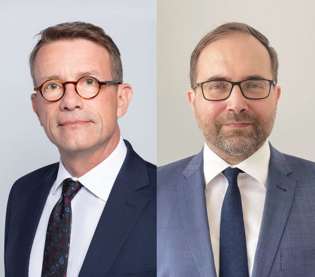 Portrait of Dr. Christian Mielsch and Telerik Schischmanow.