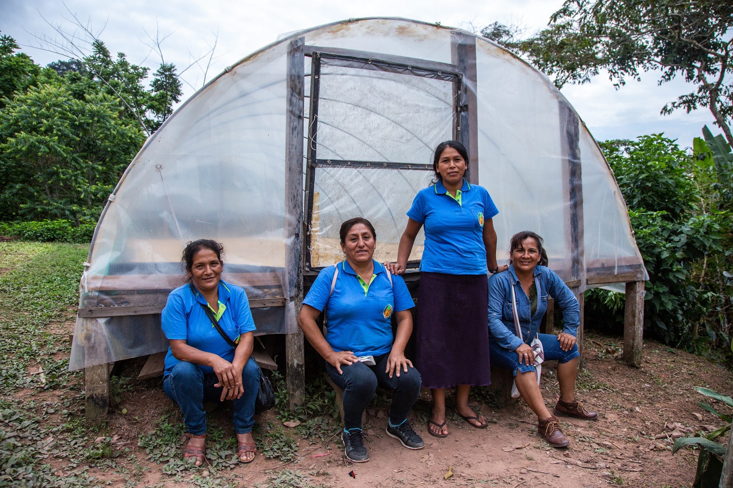 Gruppenfoto der Kaffeebäuerinnen des Fairtrade-Projekts.