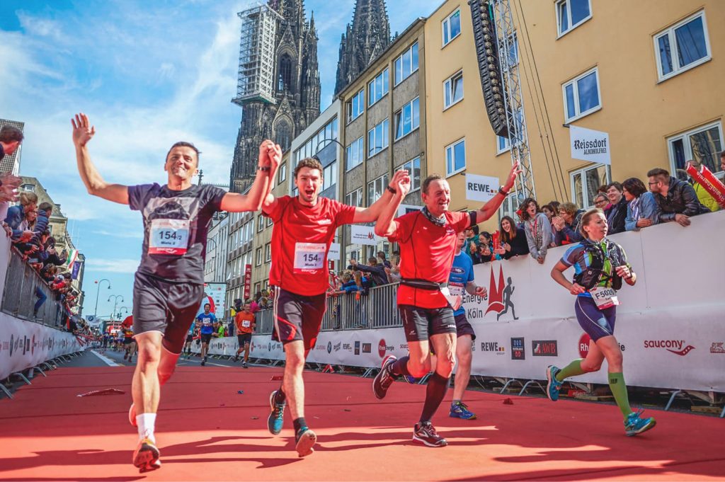 Maratonläufer auf dem Köln Maraton.