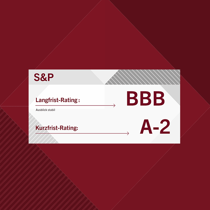 S&P Long-term rating: BBB Short-term rating: A-2