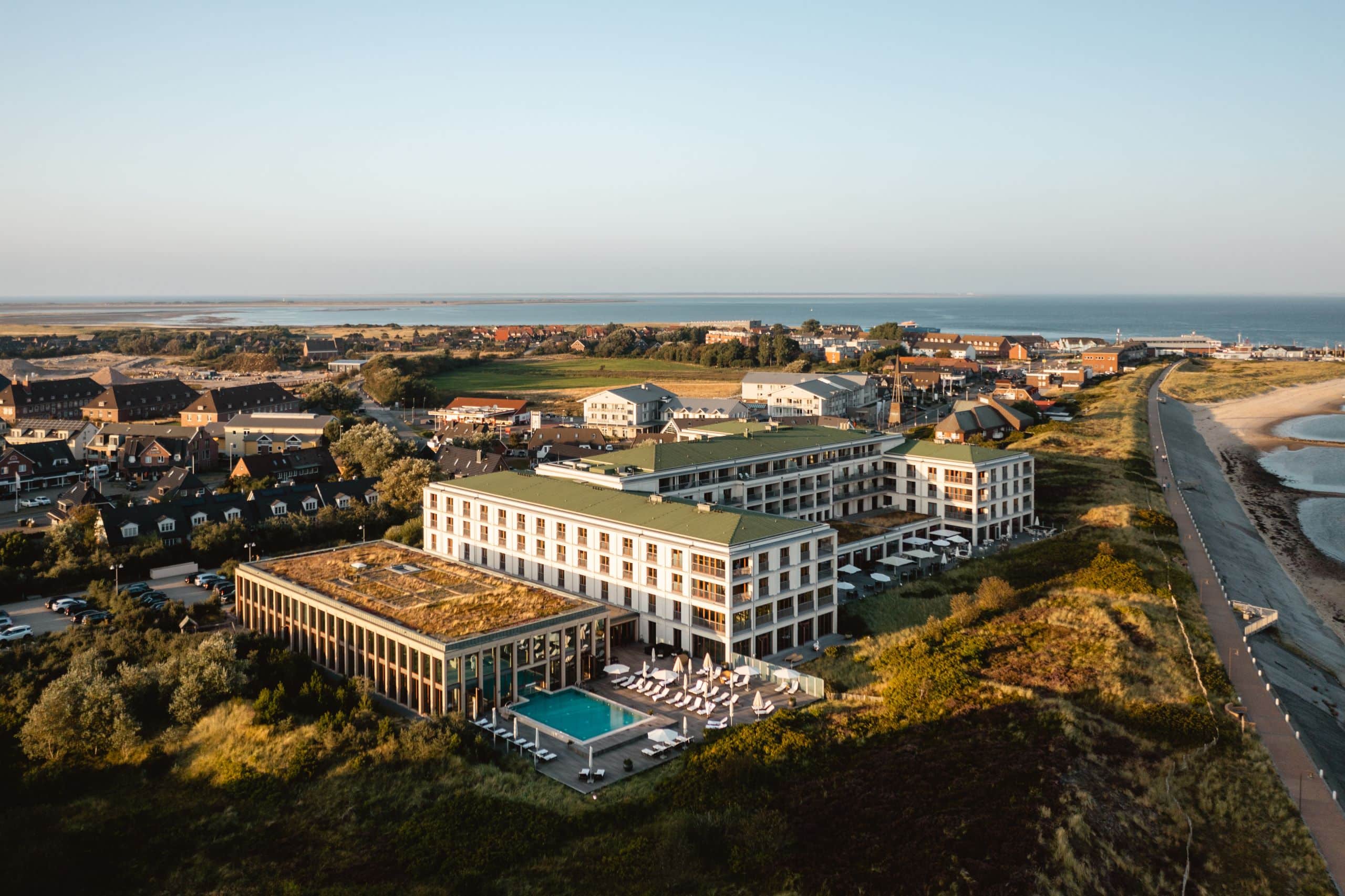 Außenansicht Hotel auf Sylt
