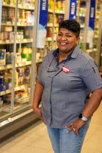 Porträt von Maria Riccio de diMarco im REWE-Markt Ridders