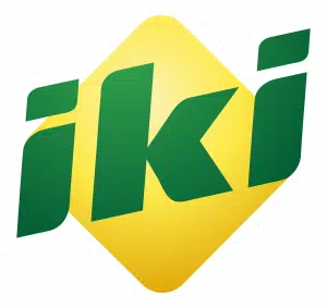 The IKI logo in green lettering on a yellow background.
