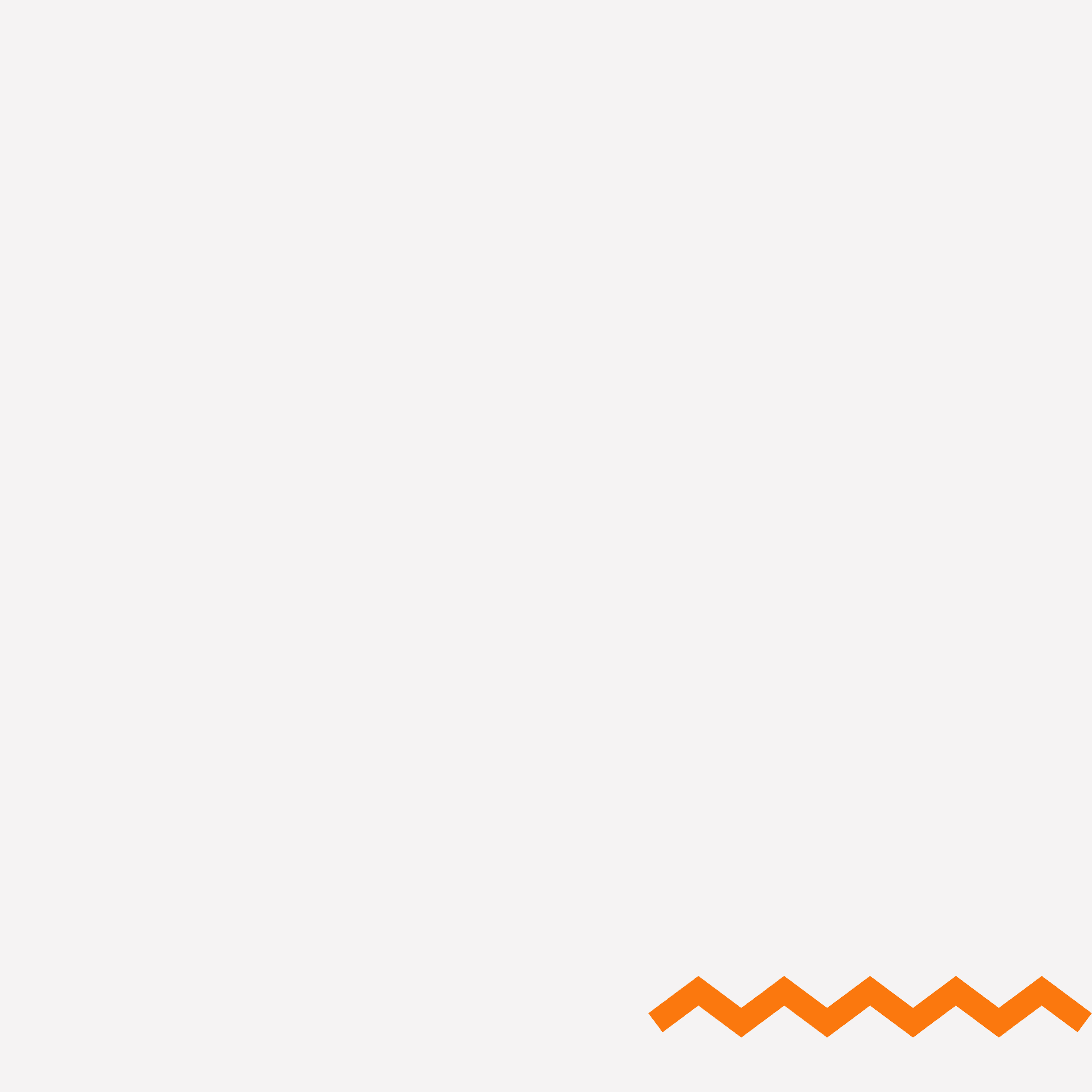 Orangefarbene Zickzack-Linie auf grauem Hintergrund