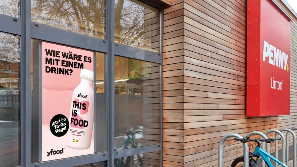 Werbung an einem Penny Markt