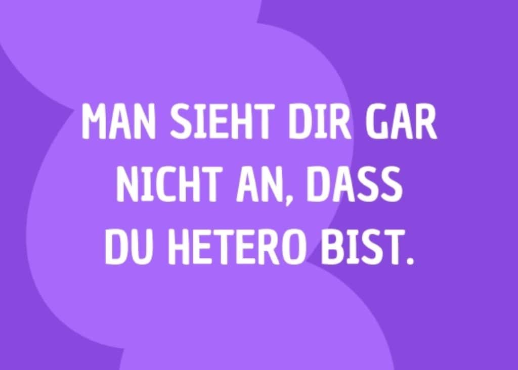 Lila Hintergrund und in weißer Schrift der Spruch 