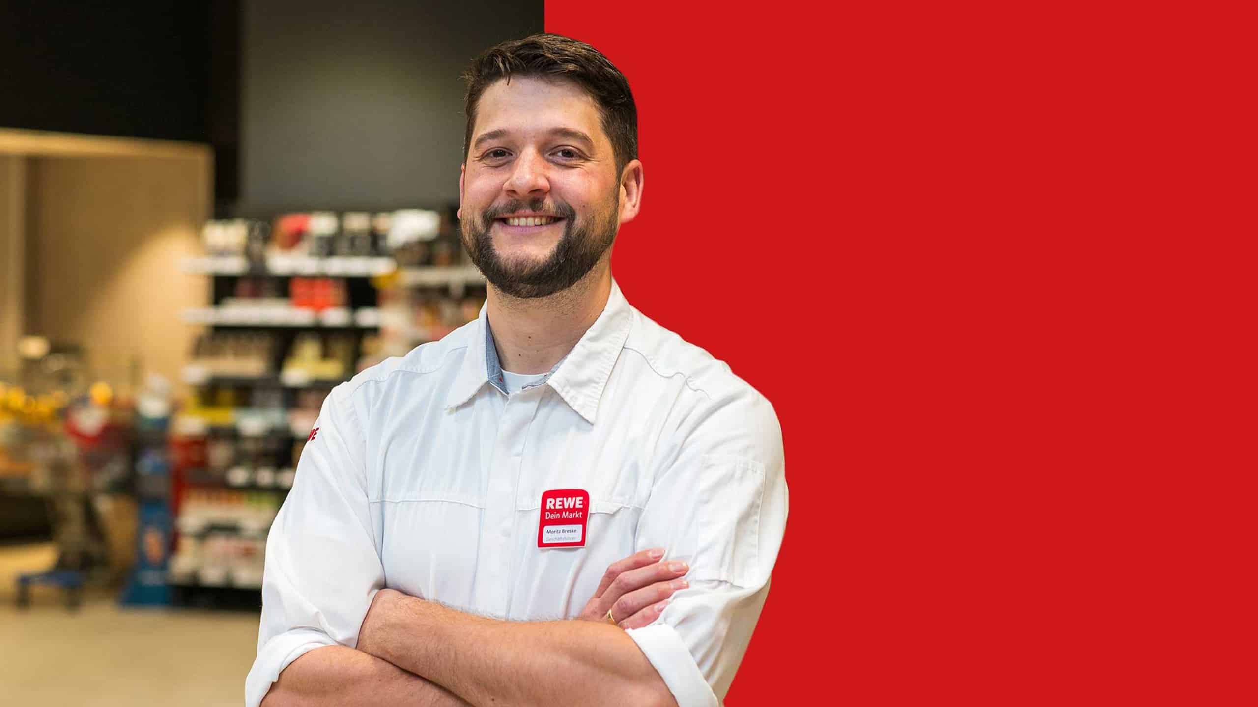 Portaet von REWE-Kaufmann Moritz Breske.
