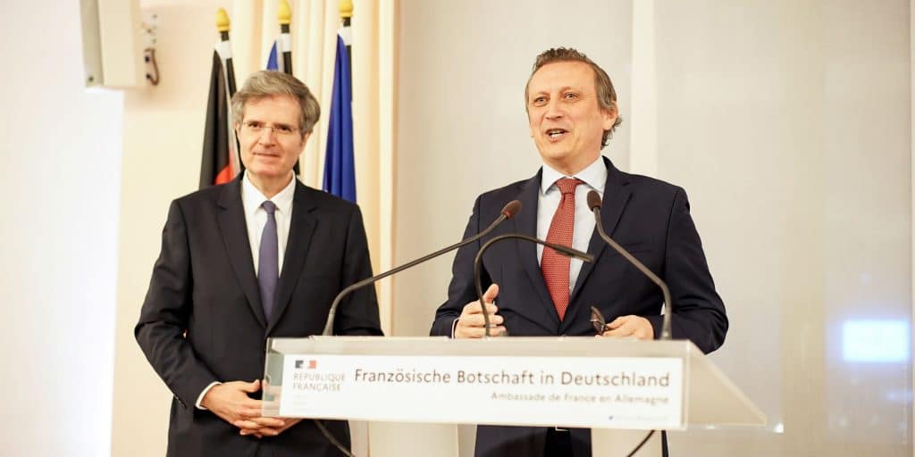 Lionel Souque (rechts) und François Delattre (links).
