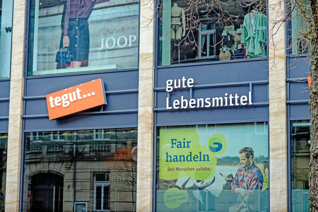 Tegut Filiale von Außen in Fürth - Bayern.